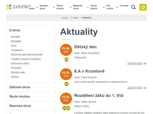 základní škola je plně organizovanou školou s 10 třídami na prvém stupni a 6 třídami na stupni druhém. školu navštěvuje v průměru 320 žáků. učitelský sbor tvoří ředitel školy, zástupce ředitele školy, 20 učitelů a 3 asistentky pedagoga.