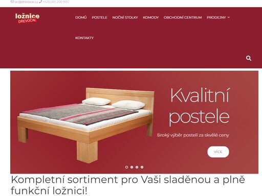 kompletní sortiment pro vaši sladěnou a plně funkční ložnici! zveme vás do prodejny zaměřené na prodej ložnic designového stylu předních českých výrobců. v prodejně zakoupíte vše ze široké nabídky postelí a roštů, matrací, přikrývek a veškeré doplňkové zboží pro váš spokojený spánek.