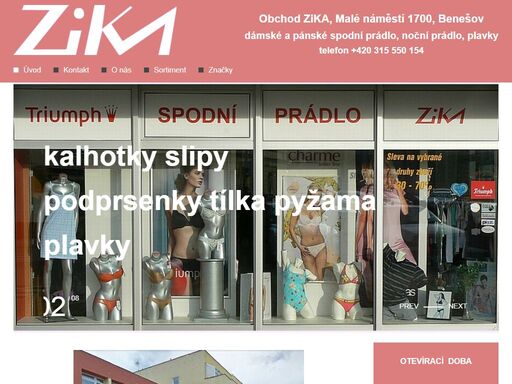 spodní prádlo zika malé náměstí benešov