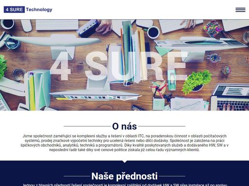 jsme společnost zaměřující se komplexní služby a řešení v oblasti itc, na poradenskou činnost v oblasti
        počítačových systémů, prodej značkové výpočetní techniky pro ucelená řešení nebo dílčí dodávky