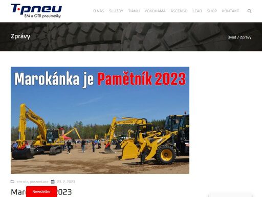 společnost pneu-truněček s.r.o je tradiční, specializovanou firmou. pod značkou t-pneu působí dlouhodobě v segmentu komplexního servisu pro em-otr pneumatiky.