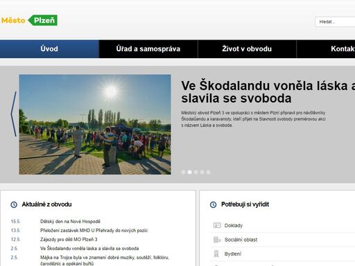 portál městského obvodu plzeň 3
