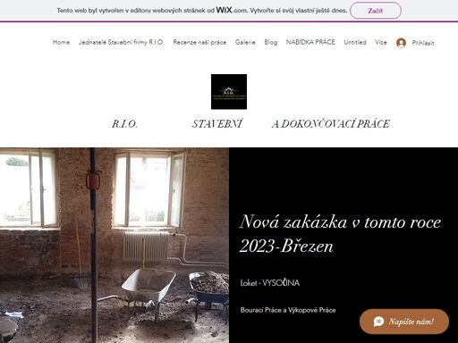 



toto jsou oficiální webové stránky :

www.stavebnifirmario.wixsite.com/riostavebnadokonovac


jednatelé stavební firmy :
nikolas pabián
ičo:09248897

zástupce jednatele :
nicolas ramm

r.i.o. stavební a dokončovací práce
