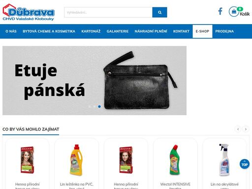 výrobní družstvo důbrava vám nabízí bytovou chemii, kosmetiku, kartonáž a galanterii. kvalitní zboží pro každodenní potřebu, rychlé dodání.