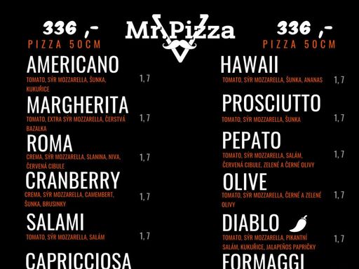pizza, margherita, proscutiutto, salami, diablo, palermo, formaggi, olive, capricciosa, spinaci, picante vynikající pizza pro chrudim a okolí