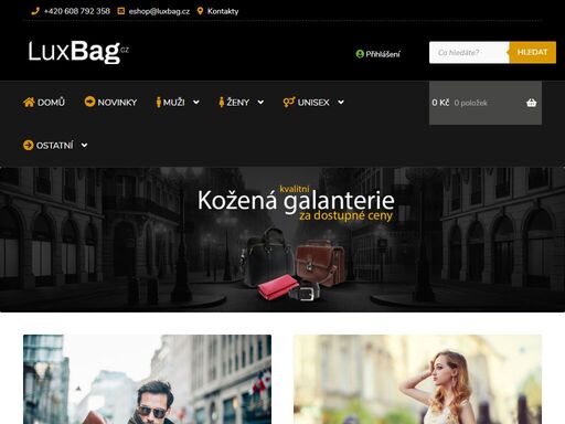 luxusní galanterie se specializuje na prodej prvotřídní pánské a dámské galanterie, která splňuje i ty nejnáročnější požadavky na kvalitu.