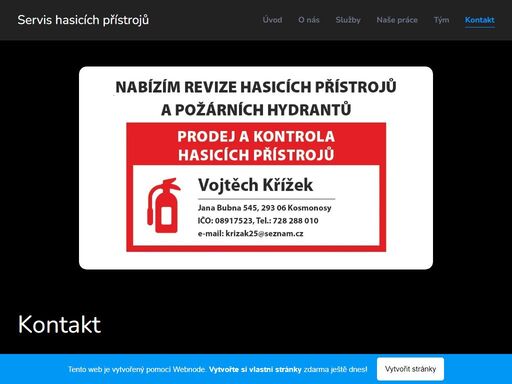 pokud potřebujete servis vašich hasicích přístrojů a požárních hydrantů v mladé boleslavi a okolí, neváhejte mě kontaktovat.