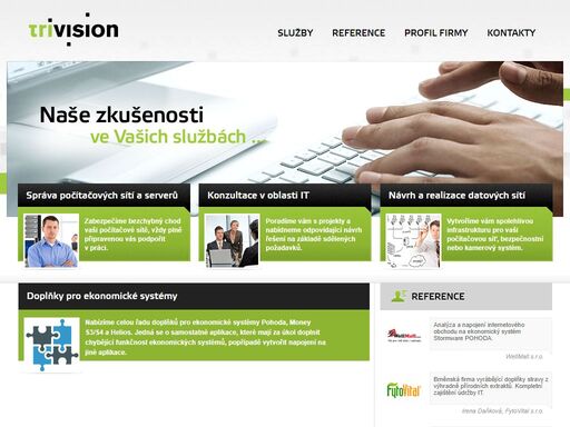 komplexní správa it v podniku, konzultační činnost, návrh a realizace počítačových sítí včetně dodávek hardware a software.