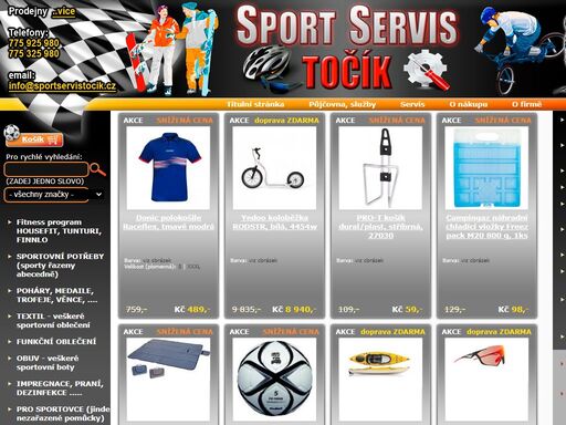 sport, servis, lyže, půjčovna sport - servis točík - prodej a servis sportovních potřeb, půjčovna lyží a snowboardů včetně kompletního servisu