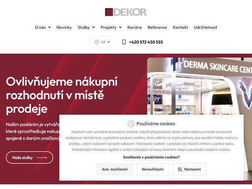 dekor - ovlivňujeme nákupní rozhodnutí v místě prodeje.