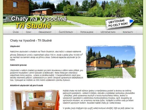 chaty na vysočině - tři studně