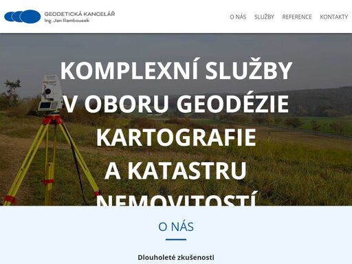 komplexní služby v oboru geodézie, kartografie a katastru nemovitostí. dlouholeté zkušenosti, výborné reference.