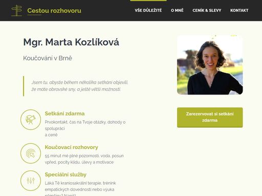 koučování brno – mgr. marta kozlíková | cestou rozhovoru