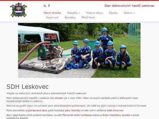sbor dobrovolných hasičů leskovec se aktivně podílí nejen na ochraně obce před živelnými pohromami, ale také na bohaté kulturní činnosti. sdh leskovec