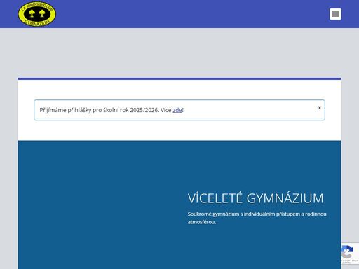 soukromé bezbariérové gymnázium s individuálním přístupem a rodinnou atmosférou. utilitární zkoušky, exkurze a další akce. máme až 100% úspěšnost u maturit.
