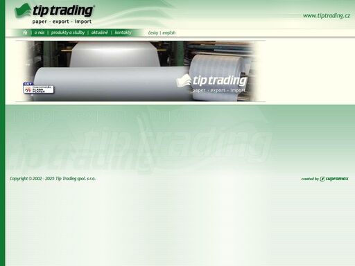 tiptrading spol.s r.o., paper - import - export