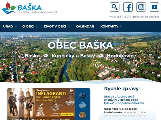 baška - obec v okrese frýdek-místek se stejnojmennou přehradou baška na úpatí moravskoslezských beskyd