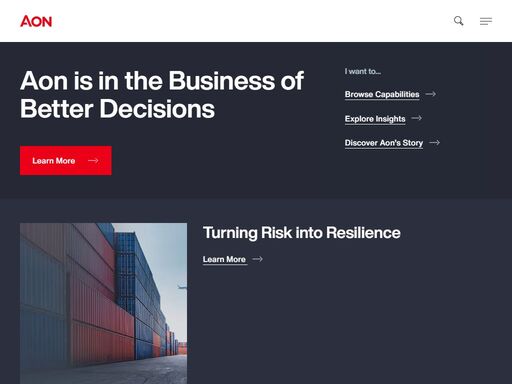 aon is in the business of better decisions.