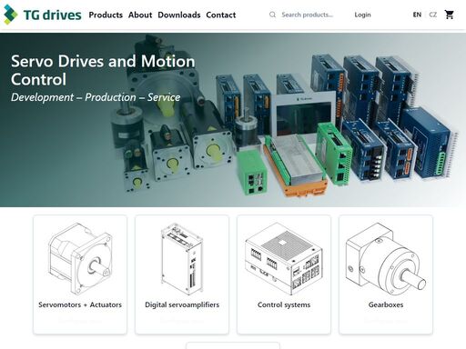 česká společnost tg drives dodává již od roku 1995 servopohony pro stroje a zařízení v průmyslové automatizaci. od návrhu přes optimalizaci včetně programování zákaznických řešení, zprovoznění až po servis sahá záběr našich  techniků.
