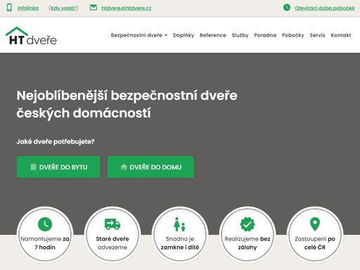 jsme specialisti na bezpečnostní dveře do bytů a rodinných domů. vsaďte na kvalitu produktů a vynikající služby odborníků s 18 letou zkušeností!
