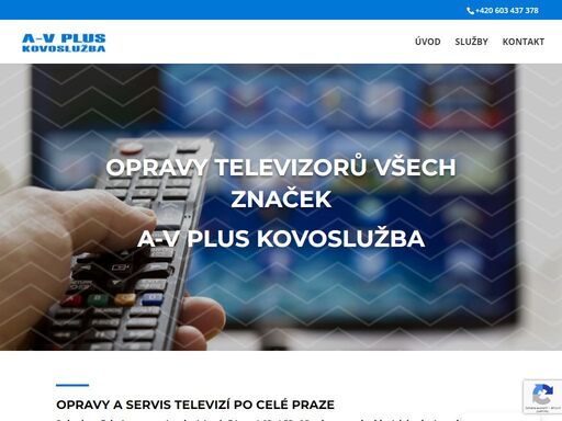zajišťujeme opravy televizorů všech značek v bytech zákazníků po celé praze a okolí. provádíme také zapojení, instalace nových i starších televizorů, sladění s ostatní technikou. (dvd, videa, set top boxy atd.)
