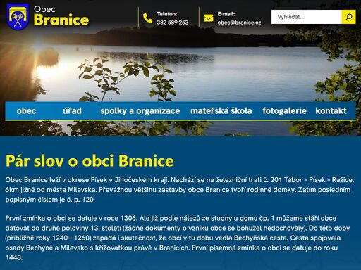 oficiální webové stránky obce branice