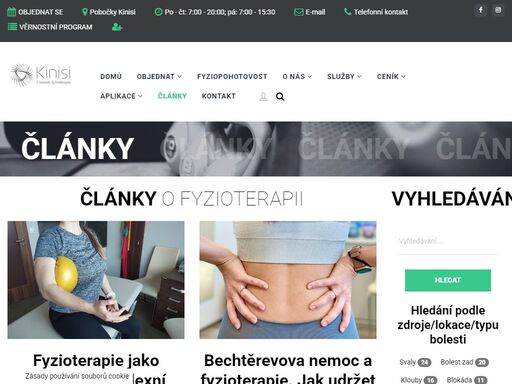 kinisi centrum fyzioterapie, praha 9 - diagnostika a léčba poruch pohybového systému, fyzioterapie v těhotenství a po porodu, dětská fyzioterapie, sportovní fyzioterapie 