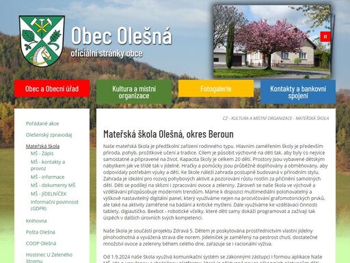 www.olesna-be.cz/kultura-a-mistni-organizace/materska-skola