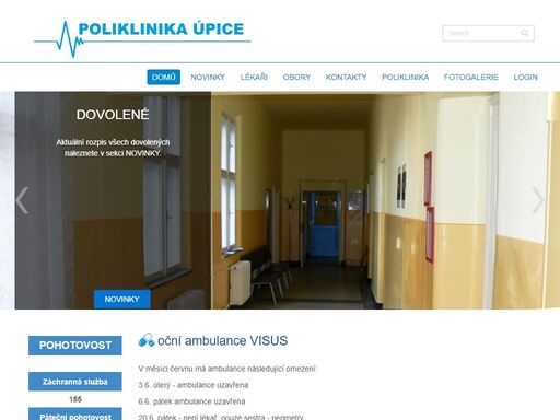 poliklinika úpice, lékař, ošetření, úpice a okolí