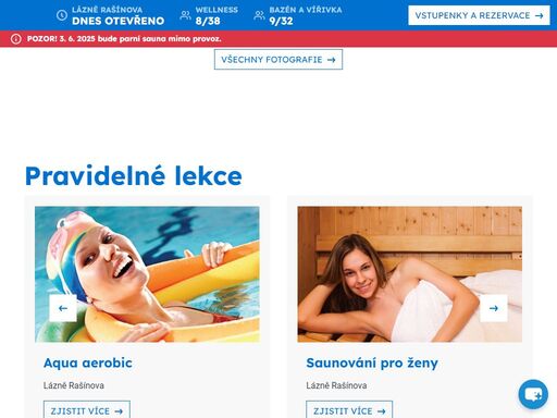 lázně rašínova opředené bohatou historií vám nabídnou relax v bazénu, wellness, posilovnu, solárium a také bar s občerstvením. přímo v centru města. 