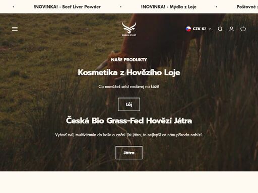 česká bio hovězí játra