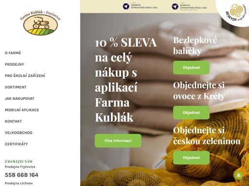 farma kublák se nachází v obci fryčovice a specializuje se na pěstování brambor. historie této rodinné farmy se začala psát roku 1752 a ...