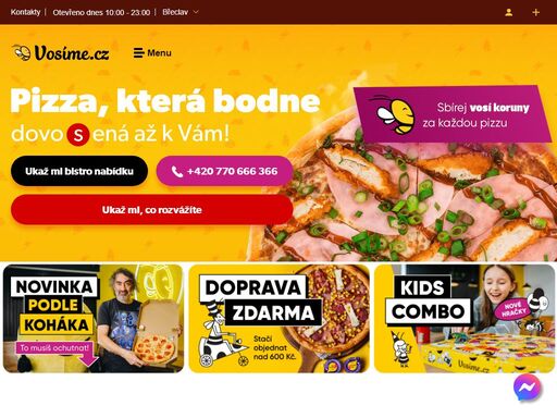 nejrychlejší rozvoz americké pizzy, stripsů, křidélek a nápojů po celé břeclavi. objednej online a do 30 minut máš jídlo doma!