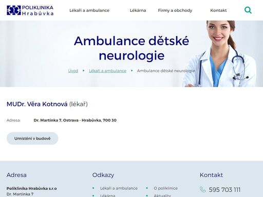 stránky soukromé polikliniky v ostravě - hrabůvce