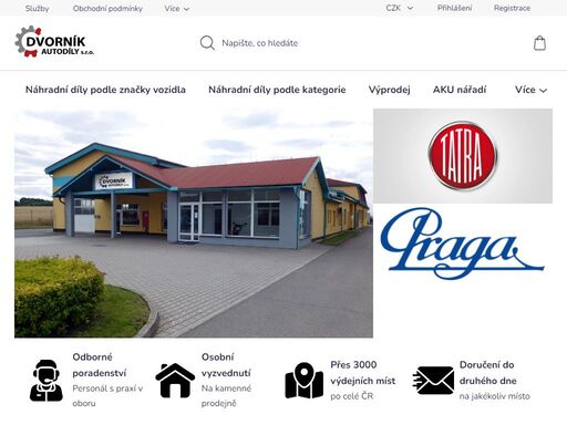homepage. o násvítejte na stránkách dvorník autodíly s. r. o., spolehlivého partnera pro profesionální i hobby mechaniky již od roku 1991. naše společnost se specializuje na prodej náhradních dílů a opravy vozidel značek tatra, praga, panav, man, scania, mercedes, renault, daf a volvo, a to včetně komplexních agregátů…