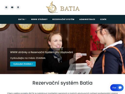 batia je rezervační systém pro ubytování určený pro malé a střední penziony. tento rezervační systém obsahuje vše co budete potřebovat pro správu ubytování.