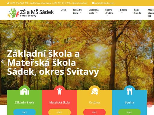 základní škola a mateřská škola sádek, okres svitavy základní škola a mateřská škola sádek, okres svitavy