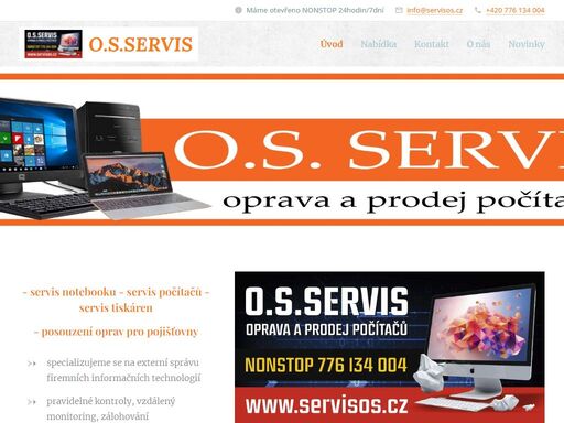 - servis notebooku - servis počítačů - servis tiskáren