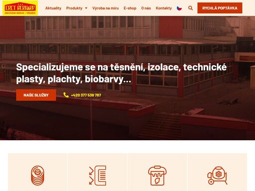 dodáváme těsnění, izolace, technické plasty, pryže, plachty, biobarvy, nd pro výrobce betonu, vnitřní izolace staveb, komponenty pro kachlová, krbová kamna atd.