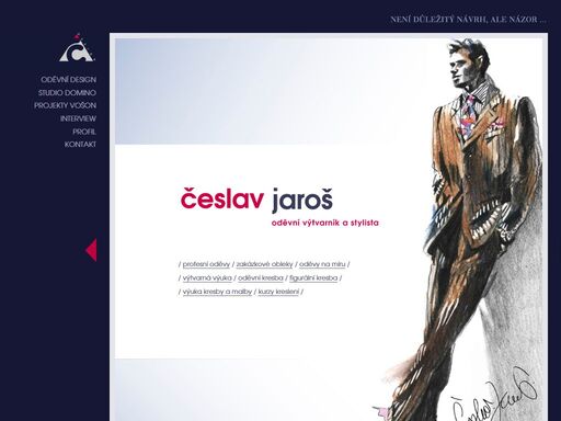 česlav jaroš - studio domino - návrhy oděvů - kurzy kresby a malby
