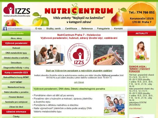 nutricentrum praha: výživové poradenství, hubnutí, detoxikace, odkyselení organismu, diagnotika složení těla, zdravý životní styl
