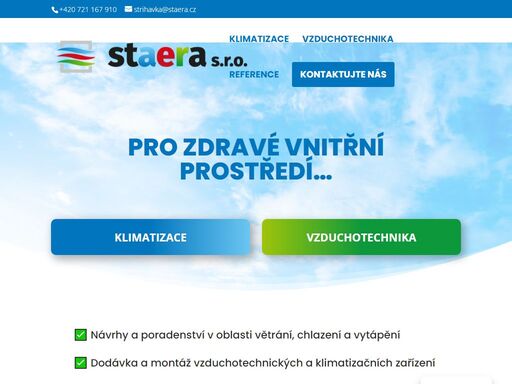 nabízíme návrhy, dodávku, montáž a servis vzduchotechniky a klimatizací, spoléháme přitom na naše 30leté zkušenosti. spolupracujeme se špičkovými značkami klimatizací i vzduchotechniky. naše reference zahrnují projekty v oblasti obchodních jednotek i restaurací.