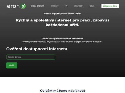 stabilní připojení pro váš domov i firmu