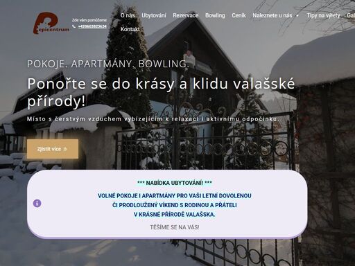 objevte klid i dobrodružství naší přírody. místo s čerstvým vzduchem vybízejícím k relaxaci i aktivnímu odpočinku.