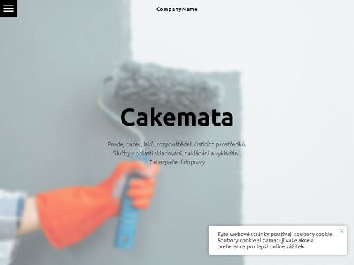 prodej barev, laků, rozpouštědel, čisticích prostředků, služby v oblasti skladování, nakládání a vykládání, zabezpečení dopravy