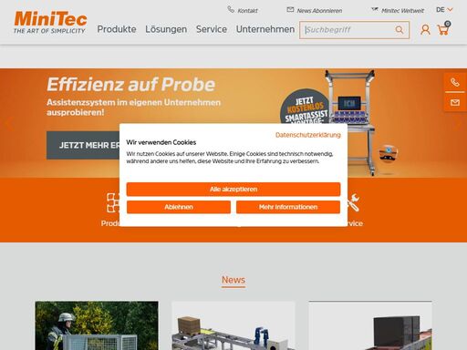 minitec - ihr anbieter für profil- & linearsysteme, maschinen- & anlagenbauer ? mit den schwerpunkten auf arbeitsplätze, schutzsysteme & fördertechnik!