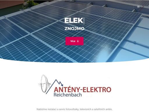 nabízíme instalaci a servis fotovoltaiky, televizních a satelitních antén, montáž a revize elektrických zařízení a opravy elektroniky na znojemsku.