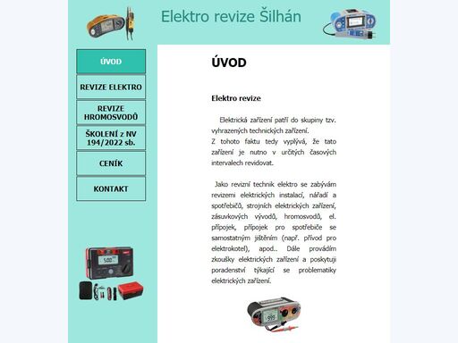 revize elekro šilhán, revize hromosvodů, školení z nv 194/2022 sb.