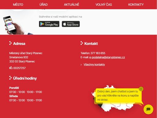 oficiální stránky města starý plzenec