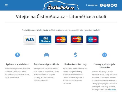 ruční čištění interiéru a exteriéru aut litoměřice. tepování sedaček, mobilní čištění. renovace laků, volantů, dezinfekce klimatizace, dekarbonizace motorů